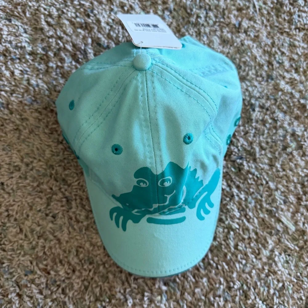 NWT CROCS Cap Hat With Logo Sea Foam Youth Size